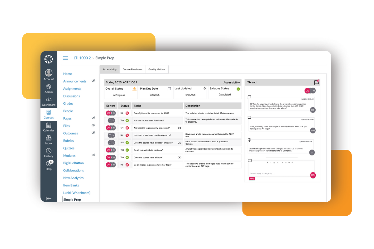 Simple Prep in Canvas